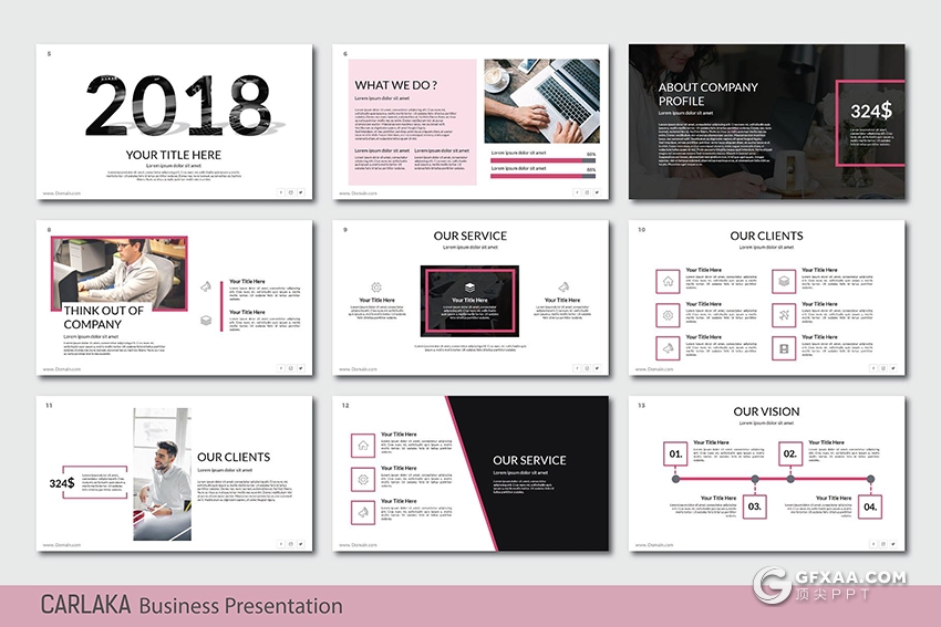 60多页欧美简约商务多用途keynote模板 - 顶尖PPT