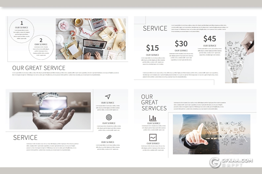 35页极简文艺风格团队介绍ppt模板 - 顶尖PPT