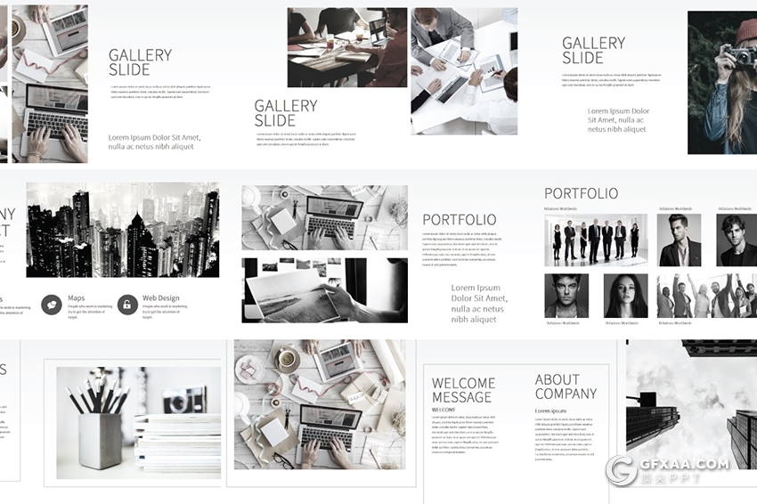 35页极简文艺风格团队介绍ppt模板 - 顶尖PPT