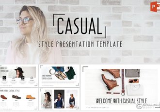 32页简约时尚服装展示营销PPT模板 - 顶尖PPT