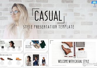 32页简约时尚服装展示营销keynote模板 - 顶尖PPT