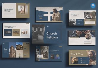 宗教信仰活动主题演讲传播Keynote模板 - 顶尖PPT