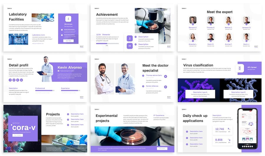 医疗健康讲述展示服务管理方案PPT模板 - 顶尖PPT