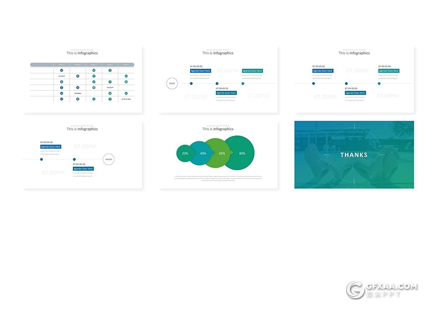 30页5种配色欧美商务团队架构ppt模板 - 顶尖PPT