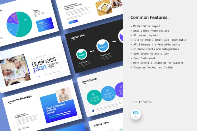 最佳商业计划专业主题讲解Keynote模板 - 顶尖PPT