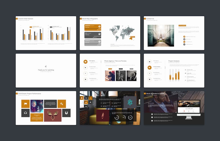扁平化简约国外商务商用多用途PPT模板 - 顶尖PPT
