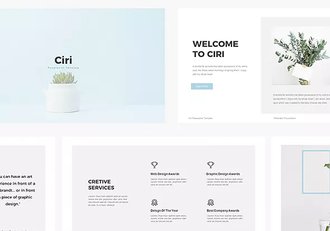 59页极简文艺风格ppt模板 - 顶尖PPT