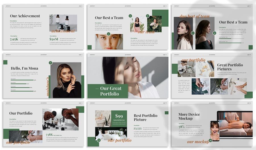 护肤保湿产品推介宣传PPT模板 - 顶尖PPT