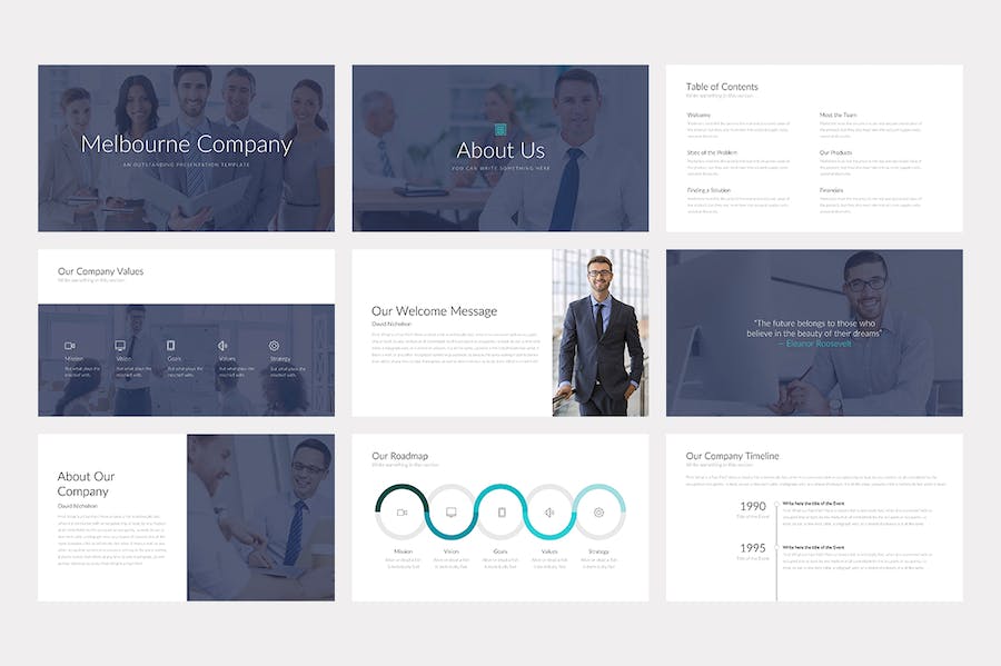 简约大气商业计划企业合作年计划总结通用keynote模板 - 顶尖PPT