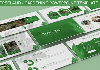 园林规划方案植物养护PPT模板 - 顶尖PPT