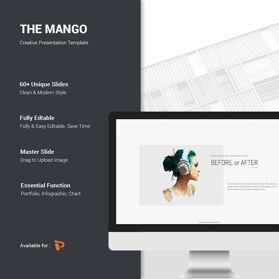 欧美简约时尚数据分析调研通用PPT模板 - 顶尖PPT