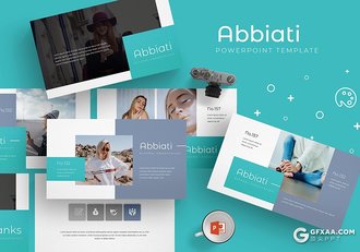 30页简约扁平化时尚模特展示ppt模板 - 顶尖PPT