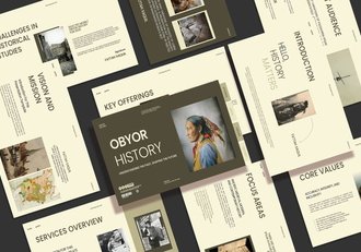 复古风格历史介绍PPT模板 - 顶尖PPT