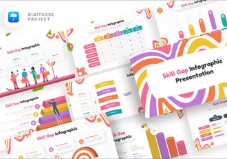 可视化技能差距信息图形keynote模板 - 顶尖PPT