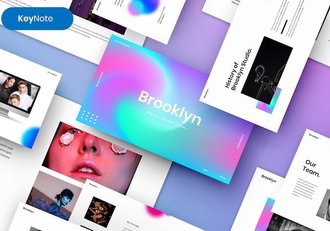 创意商务品牌宣传讲述展示设计方案Keynote模板 - 顶尖PPT