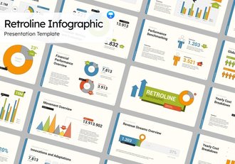 复古风格信息图制作展示Keynote模板 - 顶尖PPT