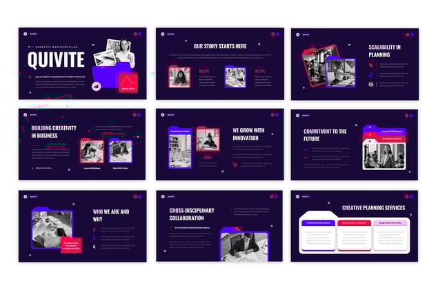 创意商业计划PowerPoint模板 - 顶尖PPT