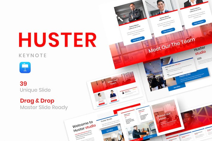 活力商务企业宣传推广Keynote模板 - 顶尖PPT