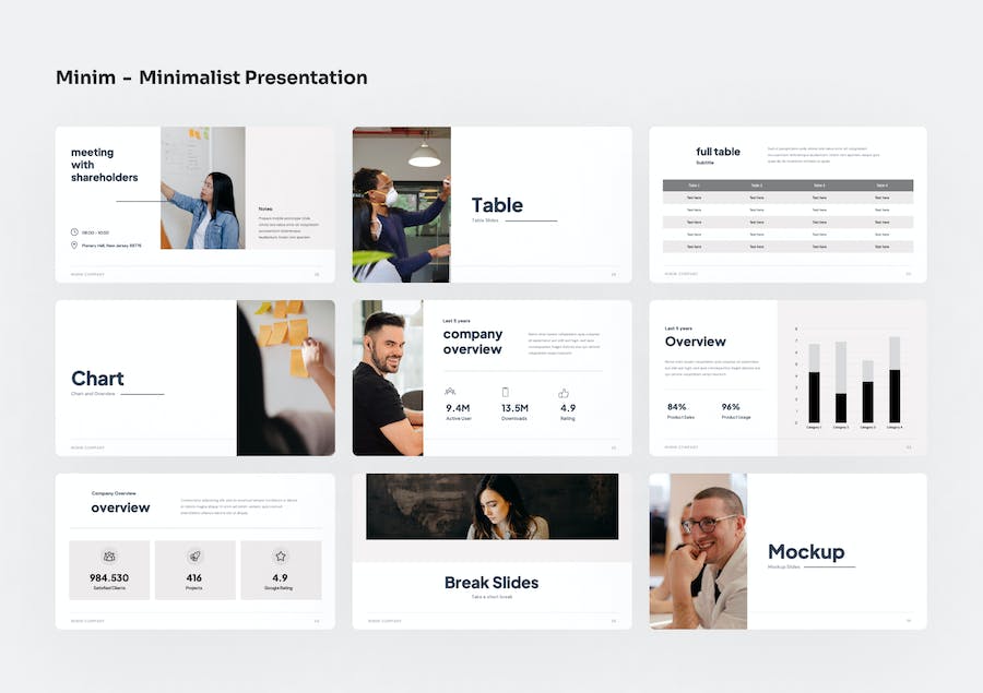 极简设计风格创意展示应用PPT模板 - 顶尖PPT