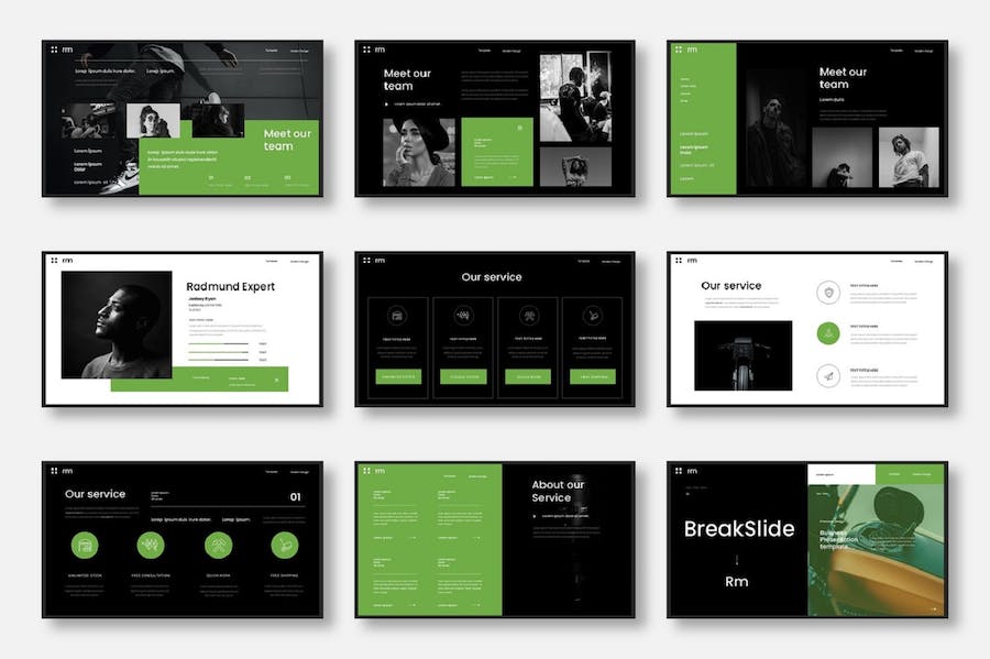 商务品牌推广营销策略市场分析PPT模板 - 顶尖PPT