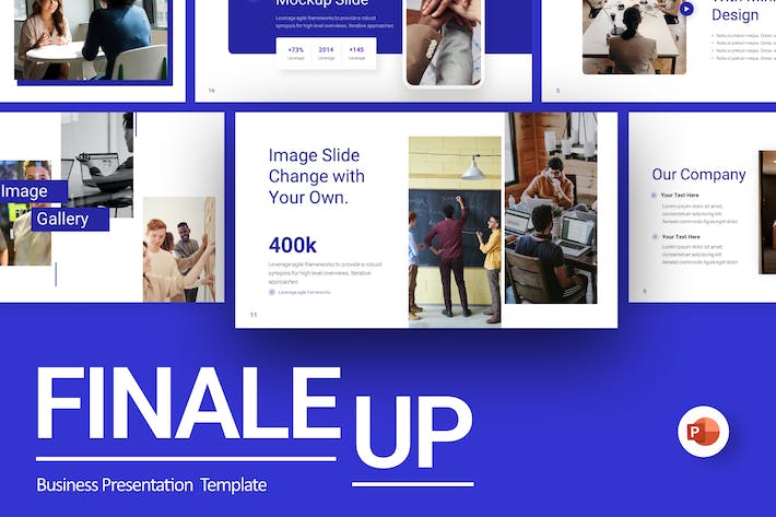 蓝色商业计划企业合作年计划总结通用PPT模板 - 顶尖PPT