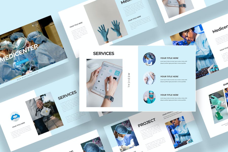 医疗医学诊疗讲述展示Keynote模板 - 顶尖PPT
