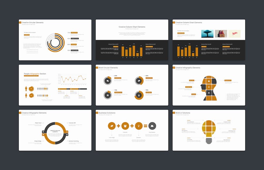 扁平化简约国外商务商用多用途PPT模板 - 顶尖PPT