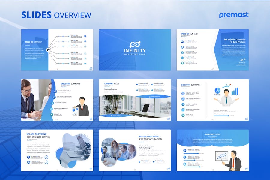 营销计划团队架构PPT模板 - 顶尖PPT