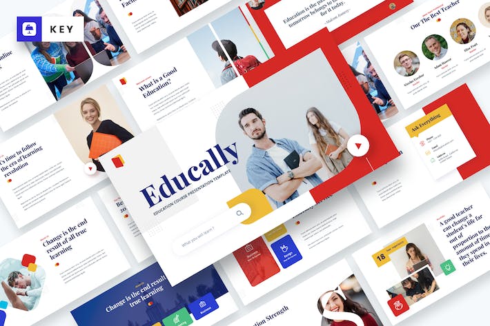 教育课程讲解主题演讲Keynote模板 - 顶尖PPT