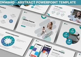 抽象设计艺术创意展示PPT模板 - 顶尖PPT