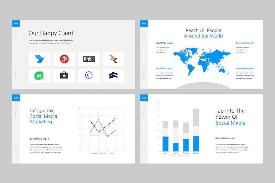 社交媒体营销推广策略讲述Keynote模板 - 顶尖PPT