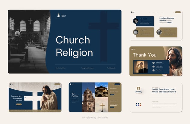 宗教信仰活动主题演讲传播Keynote模板 - 顶尖PPT