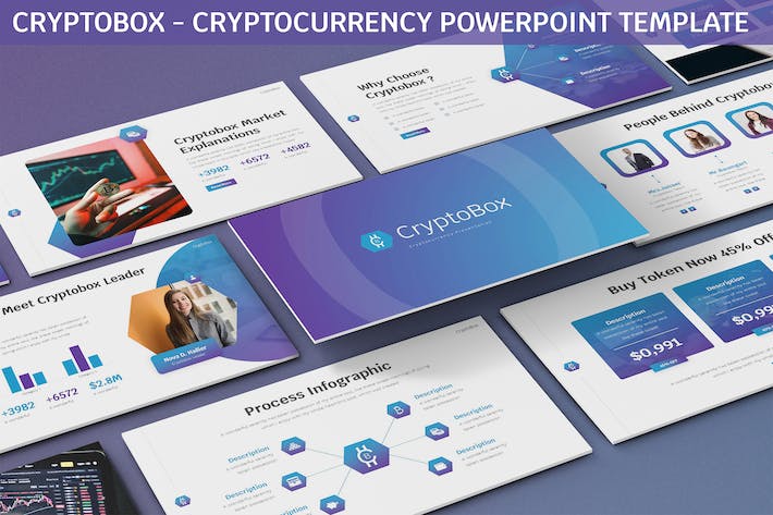 加密货币PowerPoint模板 - 顶尖PPT