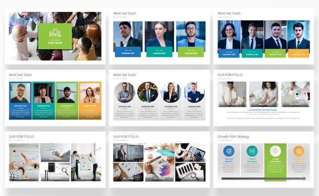 增长路径战略主题演讲keynote模板 - 顶尖PPT