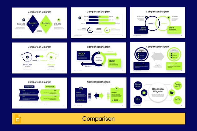 产品对比分析竞争方案PPT模板 - 顶尖PPT