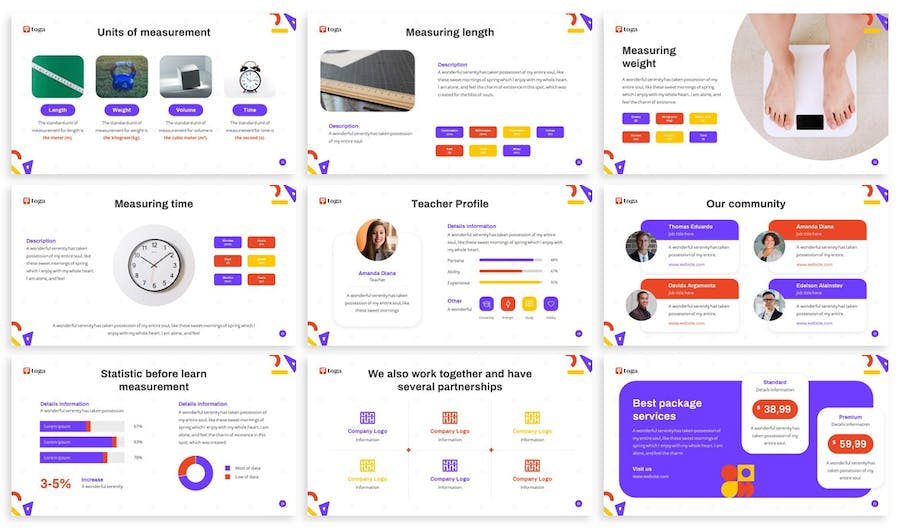 教育机构数学课程介绍宣传keynote模板 - 顶尖PPT