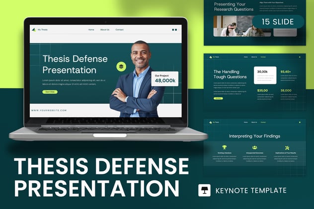 论文辩护keynote模板 - 顶尖PPT