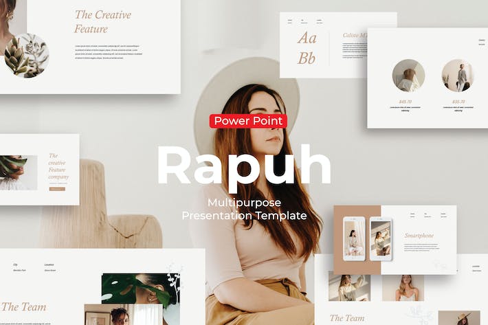 极简风格女性主题PPT模板 - 顶尖PPT