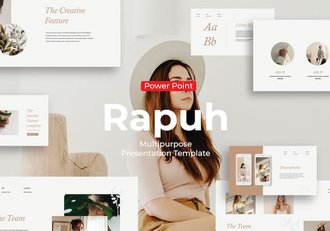 极简风格女性主题PPT模板 - 顶尖PPT