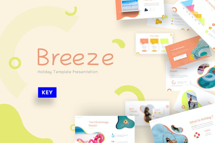 微风清新创意商业演讲Keynote模板 - 顶尖PPT