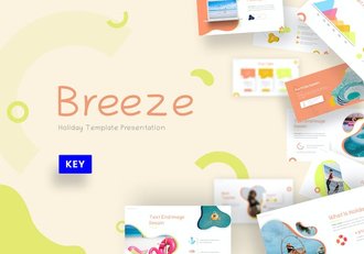 微风清新创意商业演讲Keynote模板 - 顶尖PPT