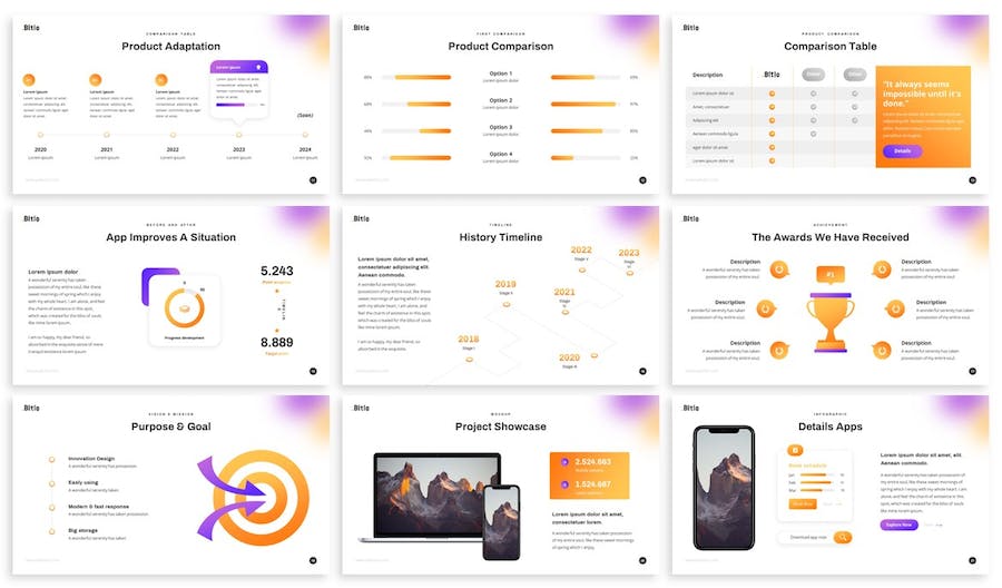 APP应用程序市场分析PPT模板 - 顶尖PPT