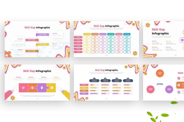 可视化技能差距信息图形keynote模板 - 顶尖PPT