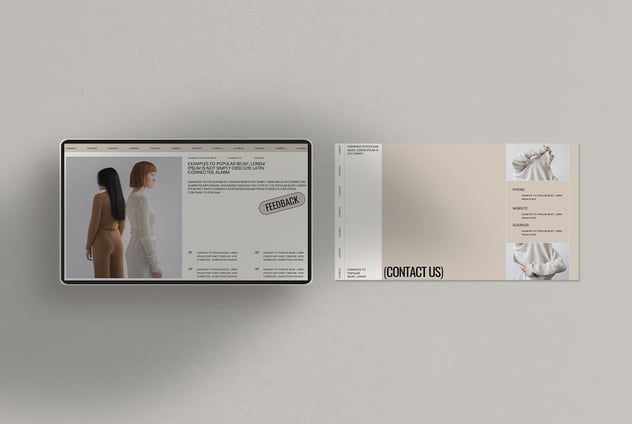 极简时尚服装品牌PPT模板 - 顶尖PPT