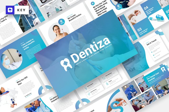 牙科诊所业务介绍主题演讲Keynote模板 - 顶尖PPT