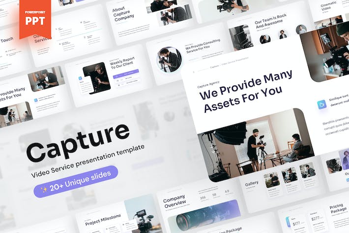 视频制作服务项目推介宣传PPT模板 - 顶尖PPT