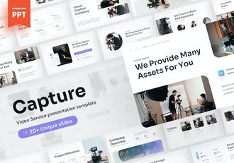 视频制作服务项目推介宣传PPT模板 - 顶尖PPT