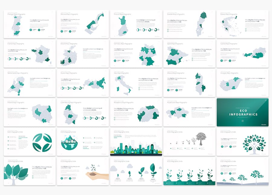 商务工作计划总结数据分析信息图形图表keynote模板 - 顶尖PPT