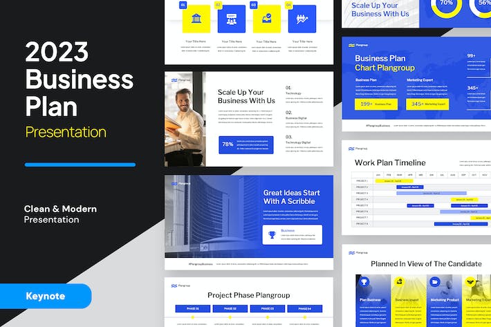 商业计划融资路演讲述展示推介方案Keynote模板 - 顶尖PPT