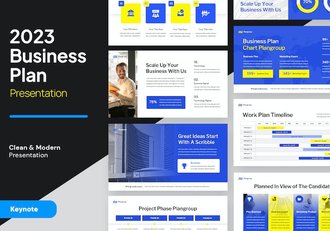 商业计划融资路演讲述展示推介方案Keynote模板 - 顶尖PPT